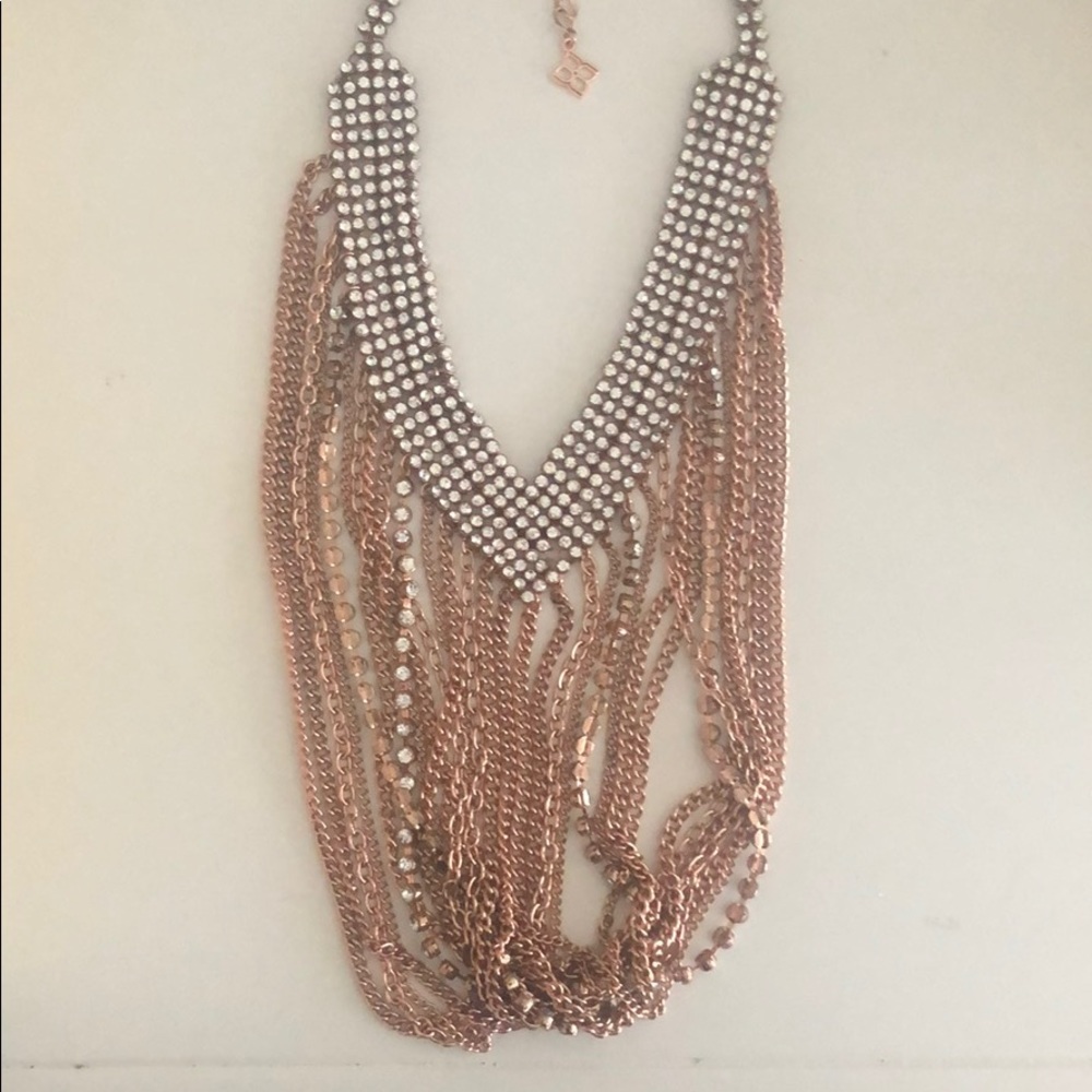 BCBG rose gold necklace